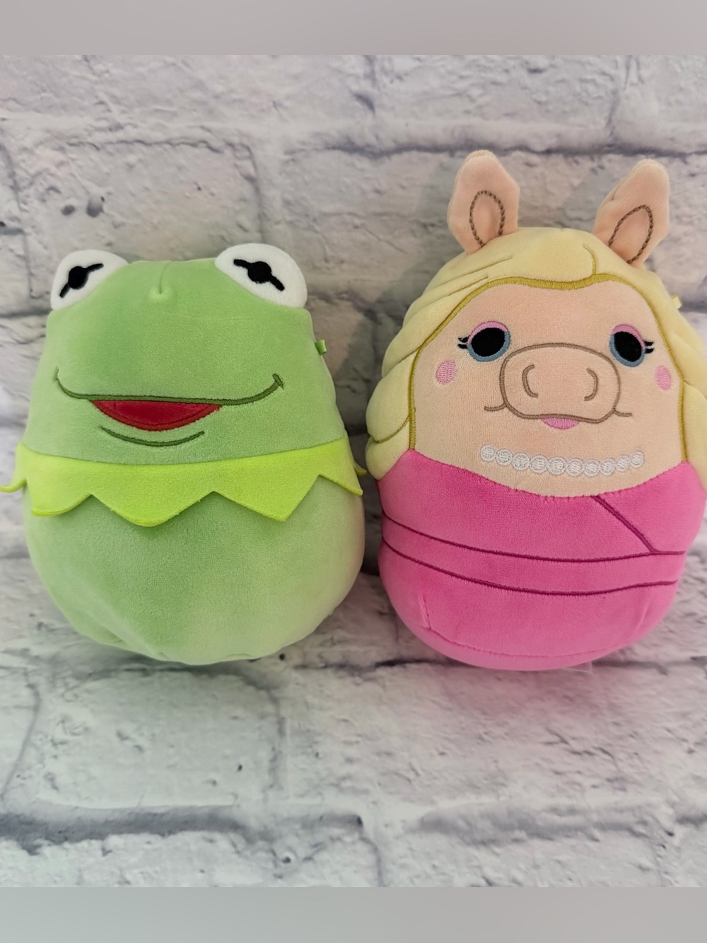 Squishmallows The Muppets Kermit & Miss Piggy Plush Set 6"